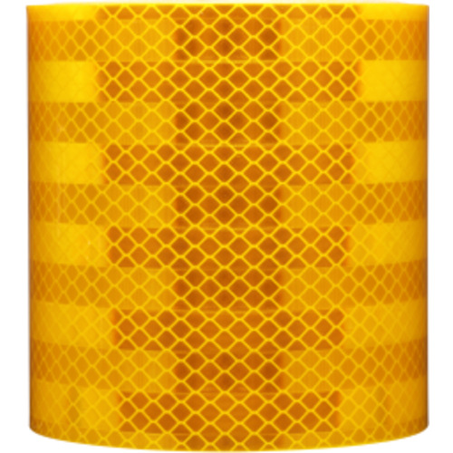 ‎3M Diamond Grade Conspicuity Marking 983-71 Yellow FRA 4″ × 18″ Cuts 4″ × 50 yd